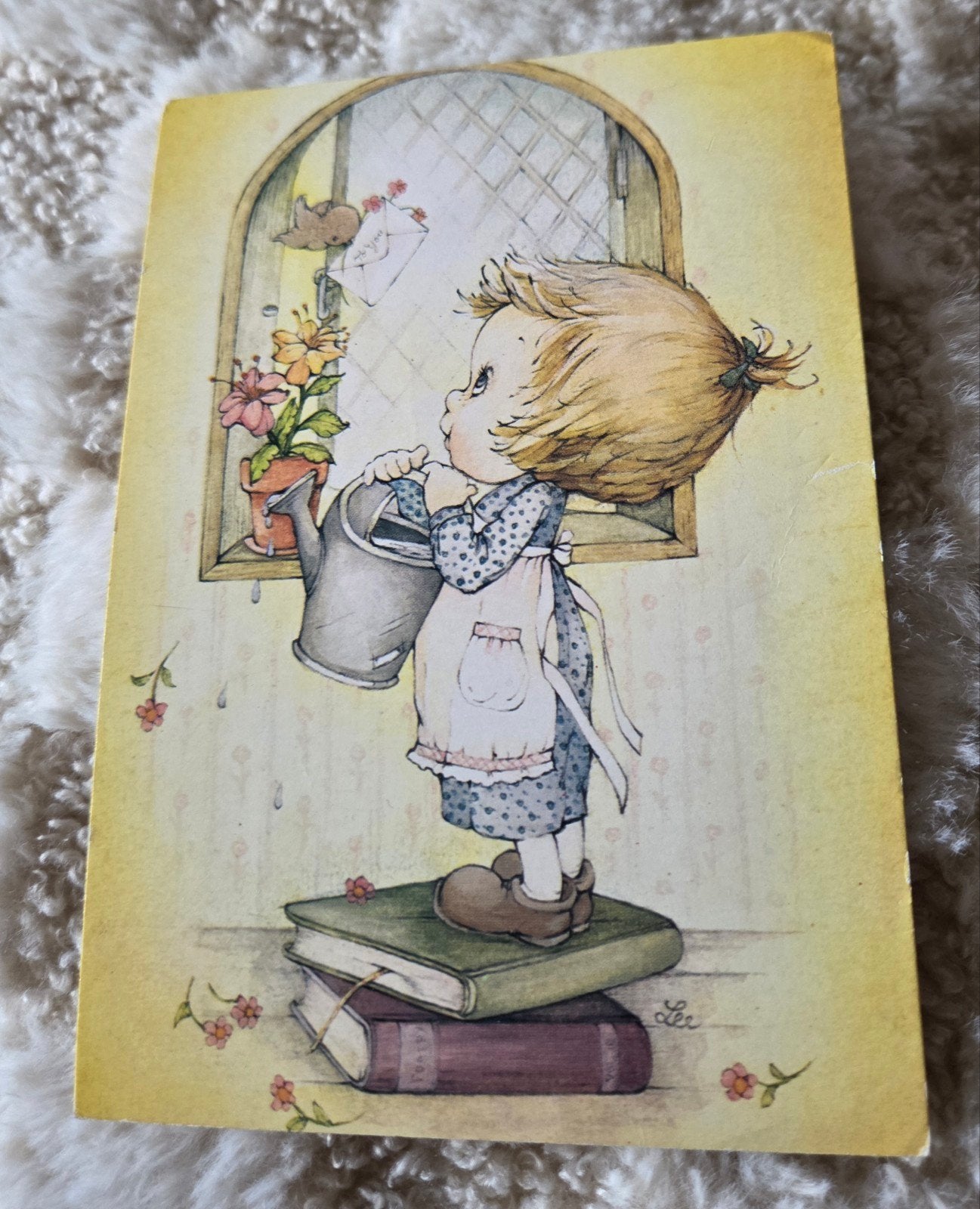 Meisje met Gieter en Bloemen, Verzenden, 1960 tot 1980, Gelopen, Kinderen