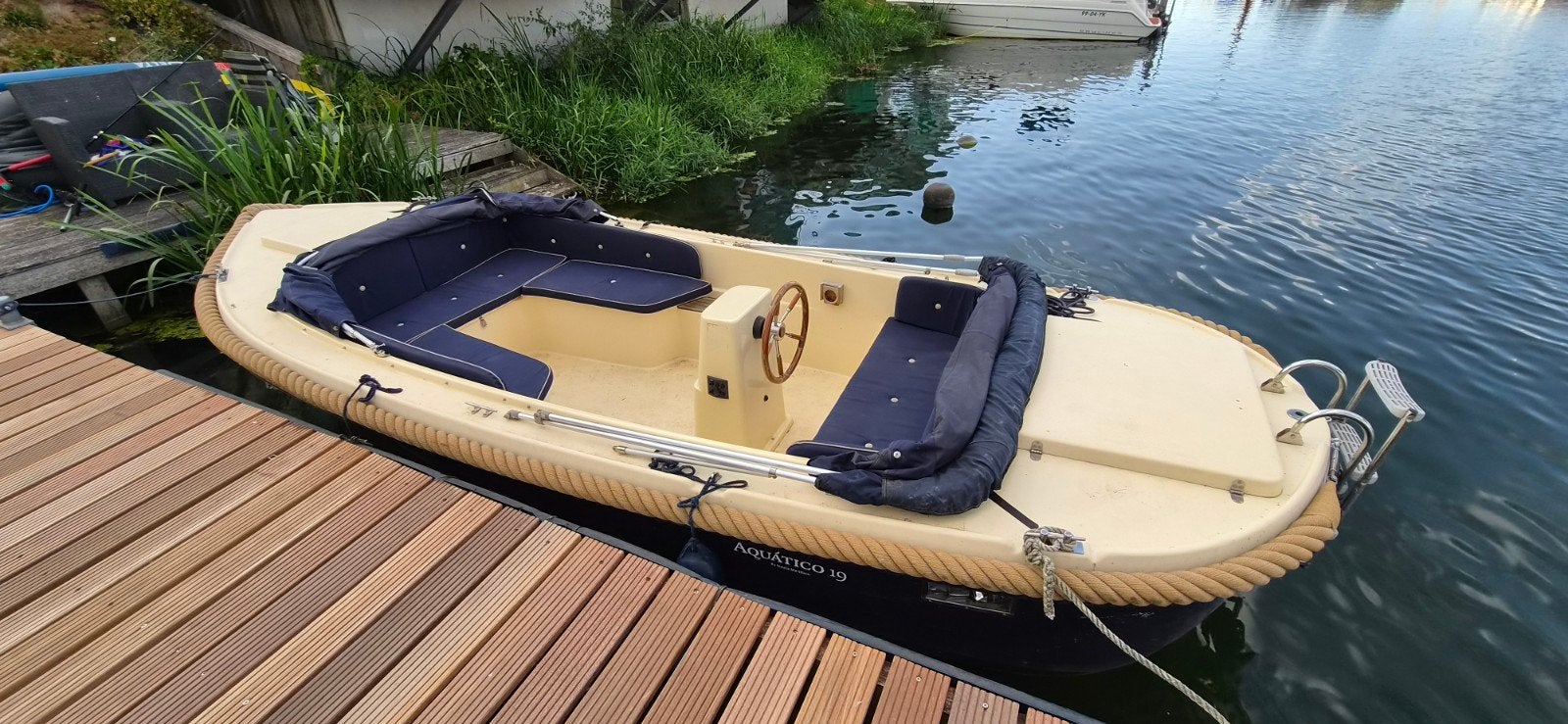 Aquatico 19 Sloep, trailer, Yamaha 9.9pk complete uitrusting, Gebruikt, Binnenboordmotor, Anker, Ophalen