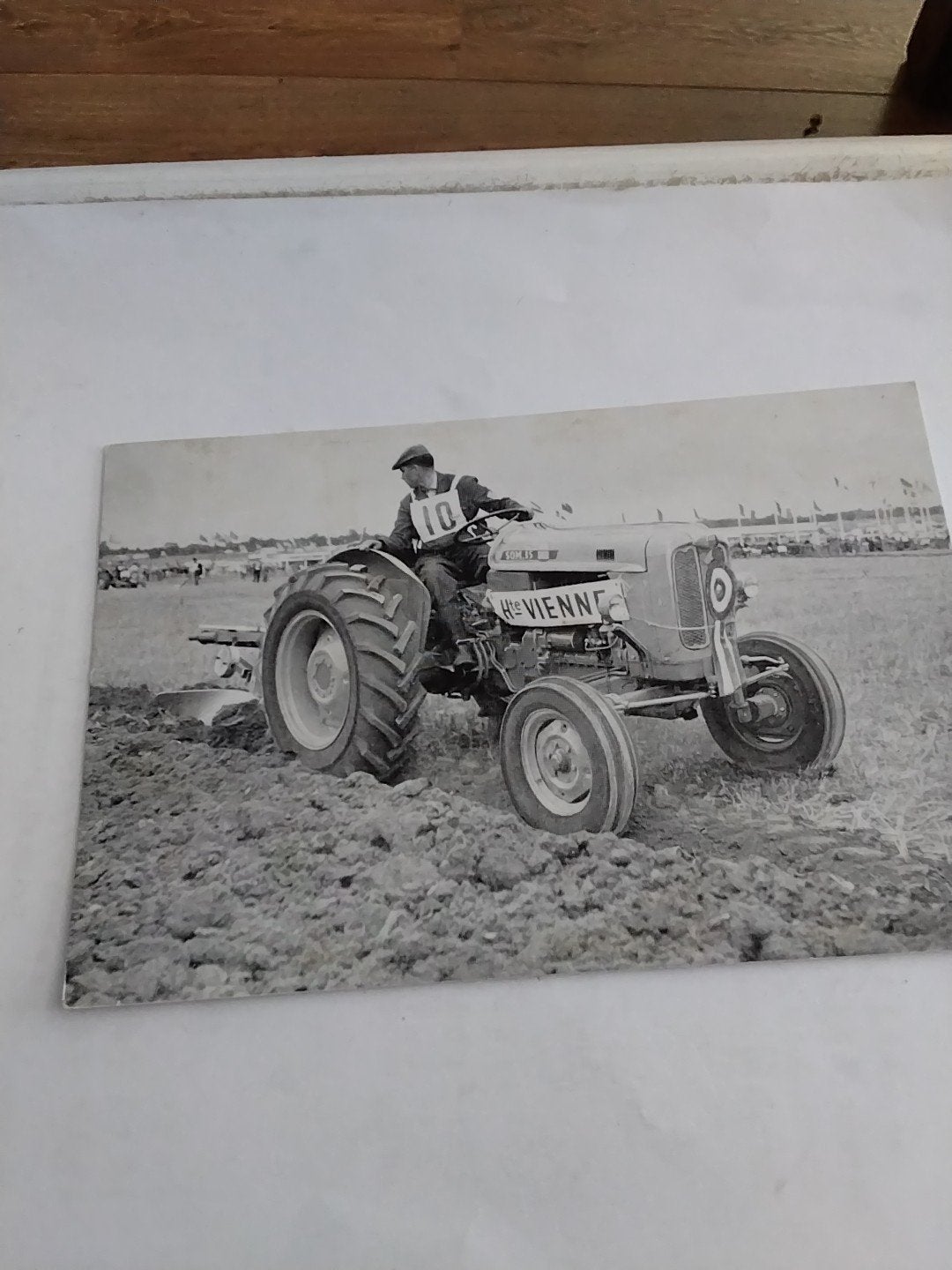 Oude ansichtkaart: Franse ploegkampioen 1962, tractor, Ophalen of Verzenden, 1960 tot 1980, Ongelopen