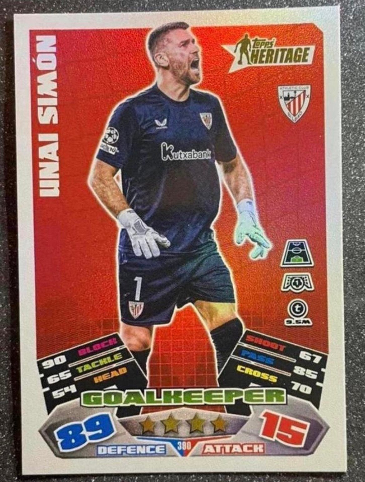 Topps MA 25/26   HERITAGE   UNAI SIMÓN  ATHLETIC CLUB BILBAO, Verzenden, Zo goed als nieuw, Plaatje