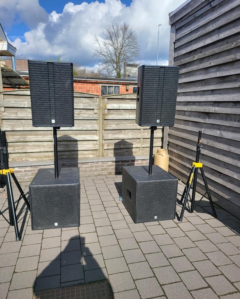 HK Audio Set Voor de professionals, Audio, Tv en Foto, Luidsprekers, Gebruikt, Front, Rear of Stereo speakers, 120 watt of meer