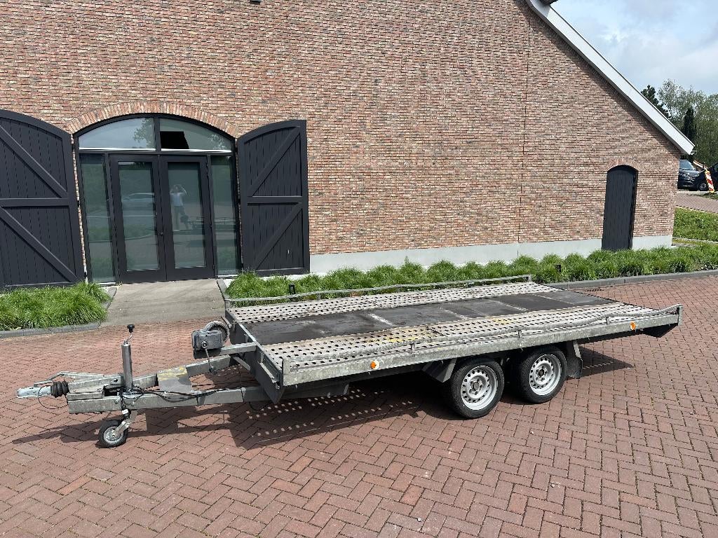 Autoambulance 2000kg | 4x2m | Extra Lange Oprijplaten, Auto diversen, Aanhangers en Bagagewagens, Ophalen, Gebruikt