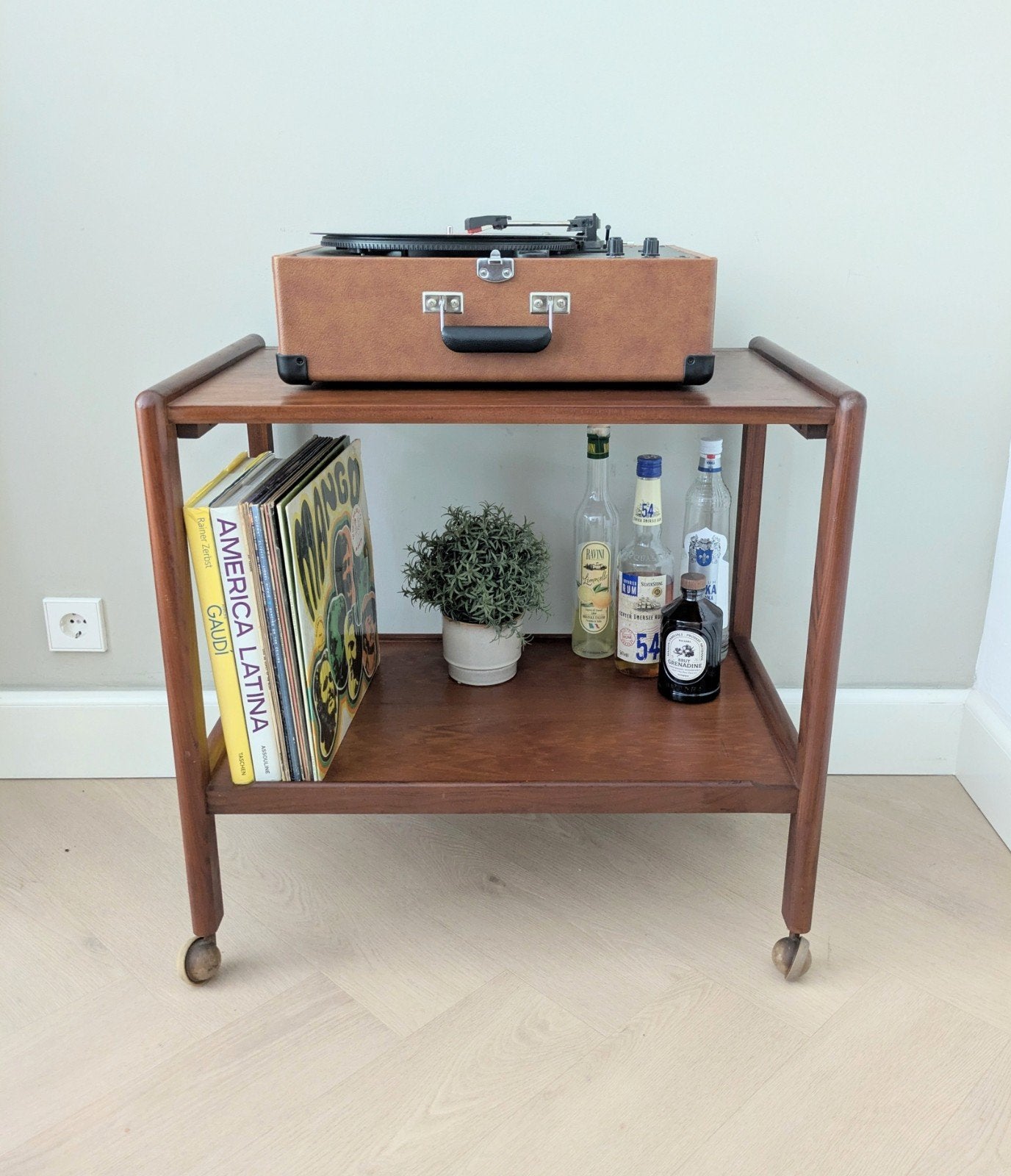 Vintage midcentury serveerwagen trolley bar cart, Ophalen of Verzenden, ., ., .
