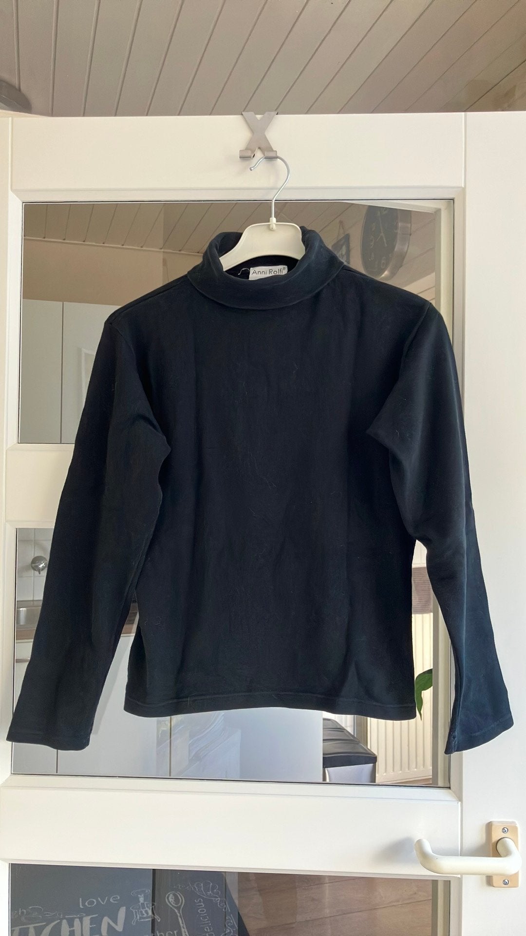 Anni Rolfi zwarte stretch coltrui mt L, Ophalen of Verzenden, Gedragen, Zwart