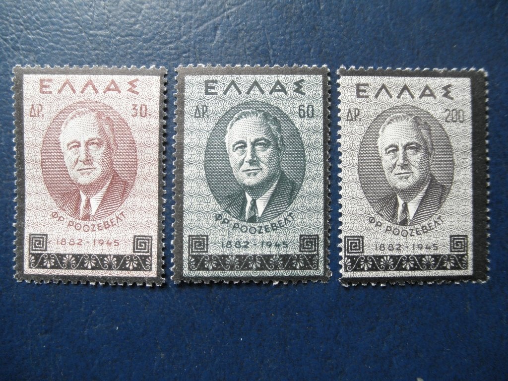 Postzegels Griekenland 1945 Roosevelt - cw. 1,50 postfris., Ophalen of Verzenden, Griekenland, Postfris