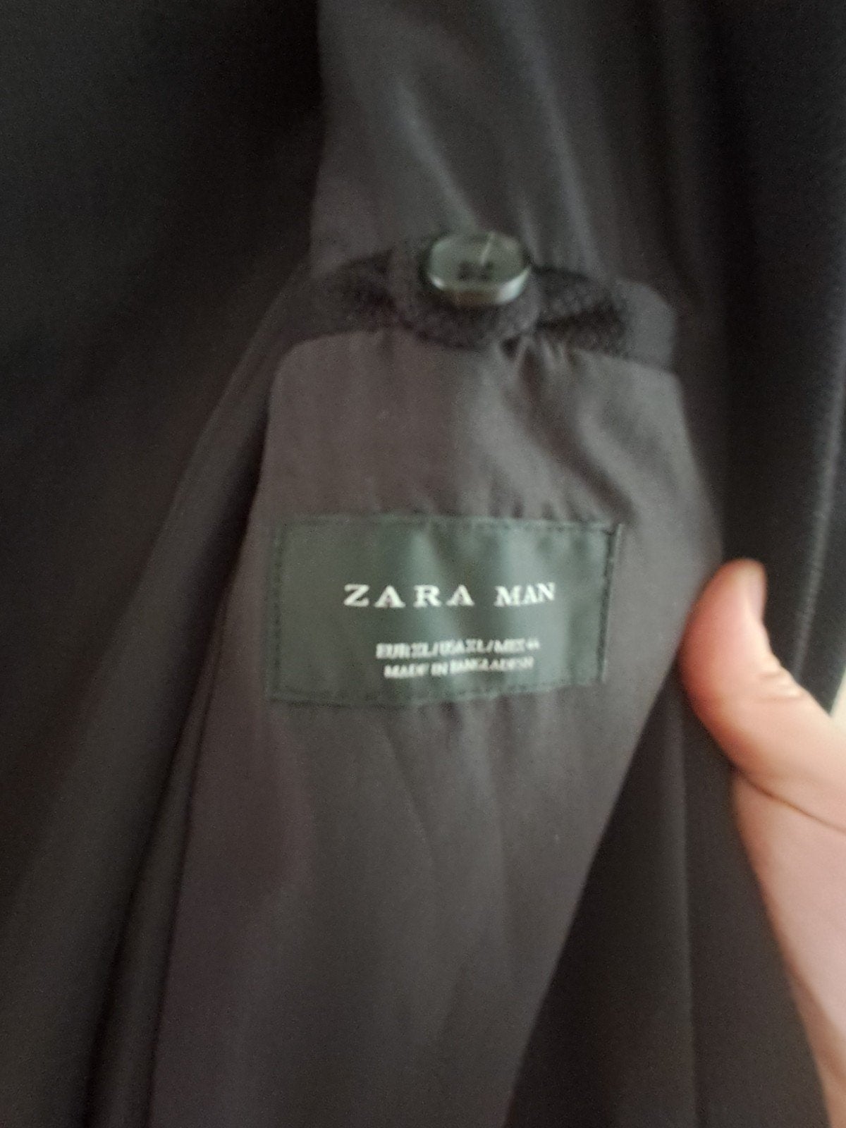 Blazer  heren, Ophalen, Nieuw, Zwart, Zara Man