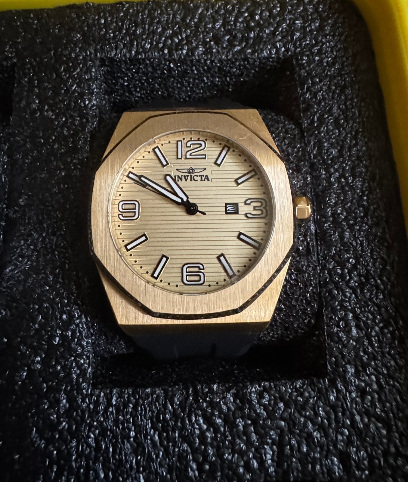 Invicta Huracan 45775 Herenhorloge – ONGEBRUIKT, Overige merken, Staal, Polshorloge, Verguld