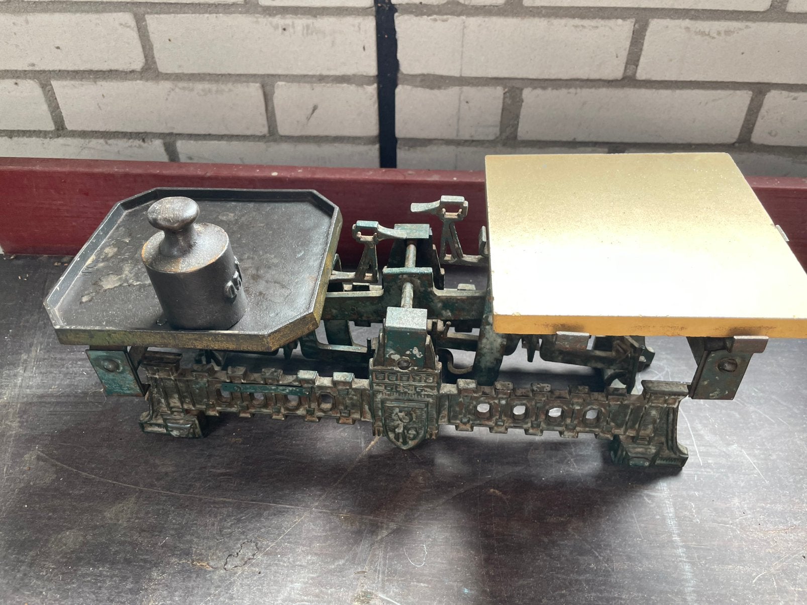 Weegschaal brocante, Ophalen, Analoog, Overige typen, Gebruikt