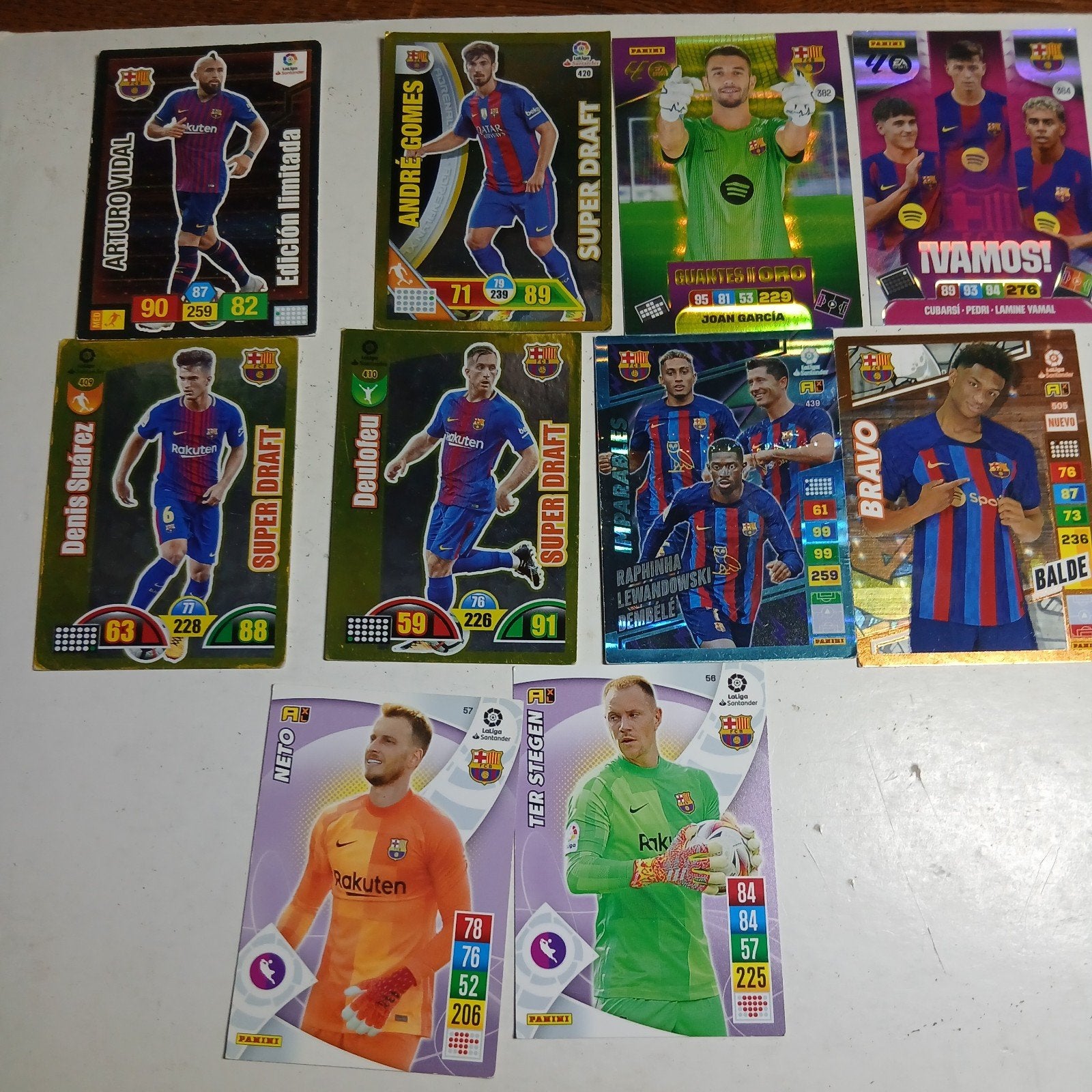 FC Barcelona Voetbal Spelerskaarten - Panini Super Draft, Ophalen of Verzenden, Gebruikt, Buitenlandse clubs, Spelerskaart