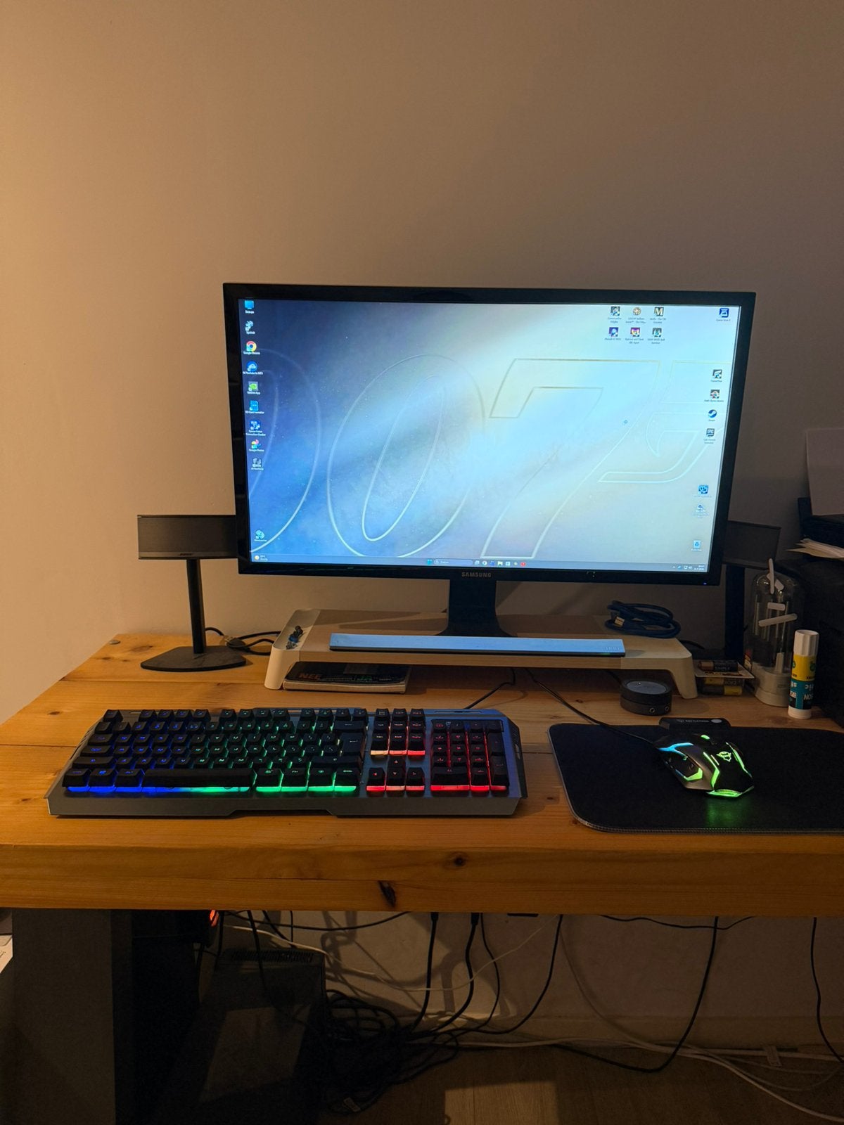 Dikke Game PC inc. Samsung 4K UHD monitor, 32 GB, Zo goed als nieuw, Gaming, SSD