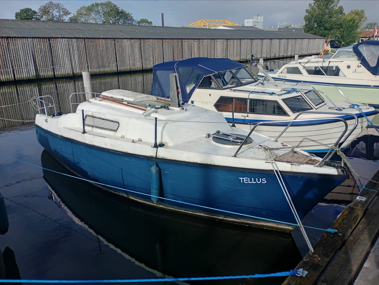 Polyester kajuitboot (ex zeilboot) met Volvo Penta motor, Ophalen, Overige merken, Gebruikt, Diesel