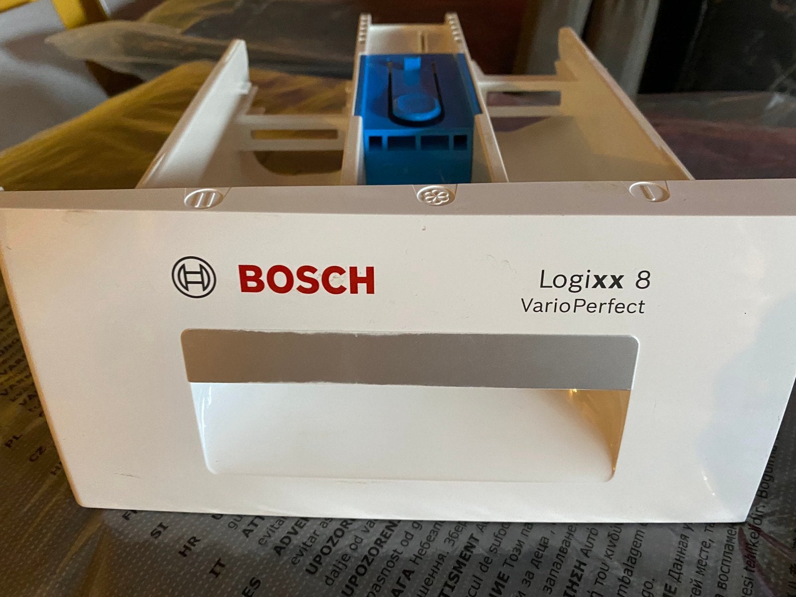 Zeeplade en klep voor Bosch Logixx 8 Varioperfect wasmachine, Ophalen of Verzenden, Gebruikt