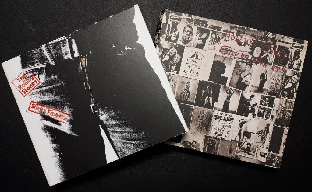ROLLING STONES - Sticky fingers & Exile on main st. (2x 2CD), Ophalen of Verzenden, Zo goed als nieuw, Classic Rock, Digipak