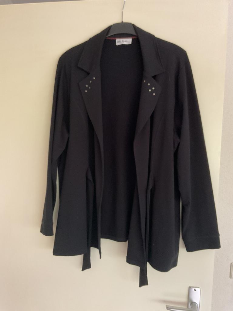 Ulla Popken, diepzwart jasje, Kleding | Dames, Ophalen of Verzenden, Zo goed als nieuw, Zwart, Jasje of Colbert