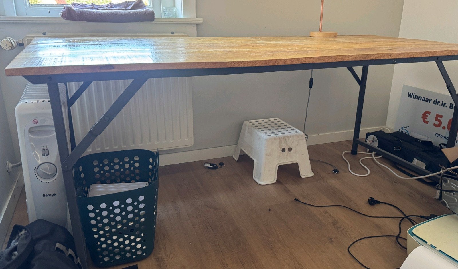 House Doctor Party inklapbare eettafel mangohout, Gebruikt, 50 tot 100 cm, Vier personen, Rechthoekig