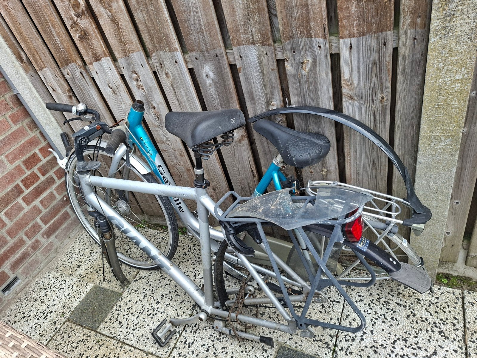 Giant fietsframe met onderdelen en Gazelle fiets, Fietsen en Brommers, Frame, Gebruikt, Elektrische fiets, Aluminium
