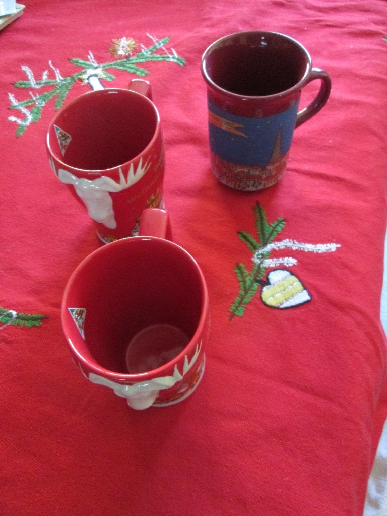 Kerst een rode/witte gluhwein beker Dortmund 2018, Ophalen, Nieuw