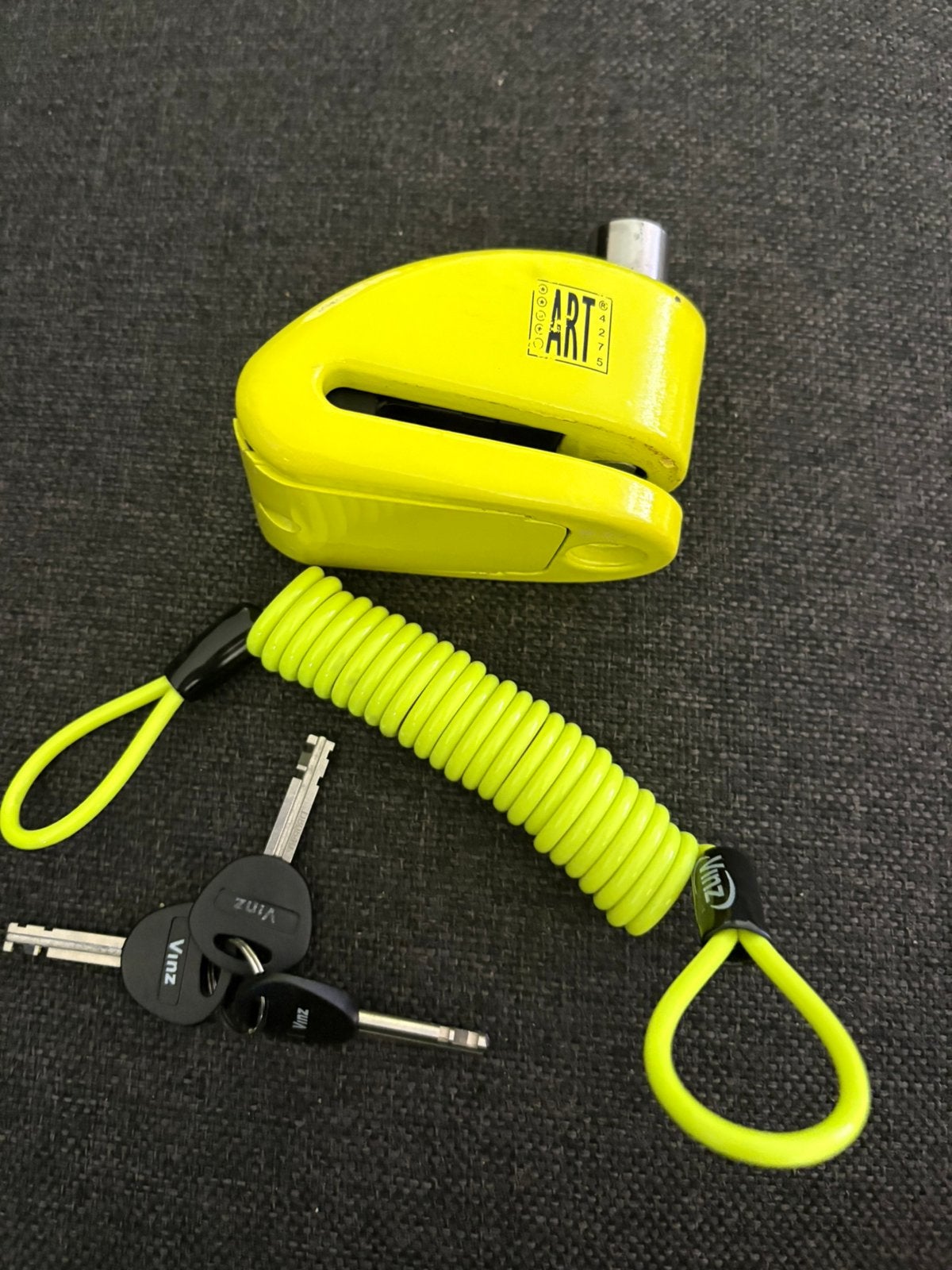 Vinz Pico Schijfremslot, Motoren, Accessoires | Sloten, Ophalen of Verzenden, Zo goed als nieuw