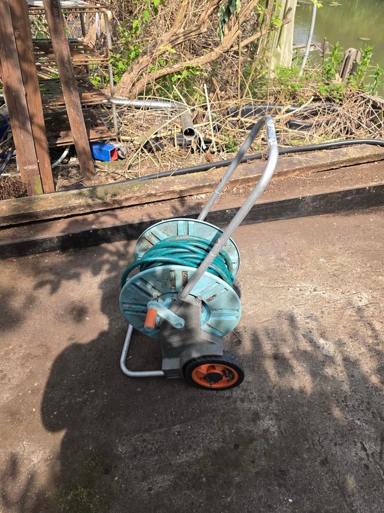 Gardena tuinslang op rol met wielen, Ophalen, Gebruikt, Tuinslanghaspel