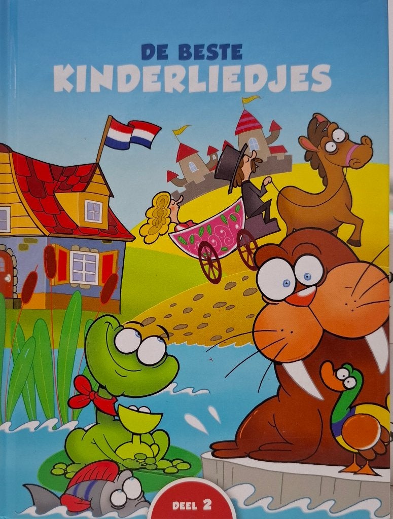 De Beste Kinderliedjes Deel 2 met CD - Goed, Cd's en Dvd's, Inclusief boekje, Gebruikt, Tot 2 jaar, Ophalen of Verzenden