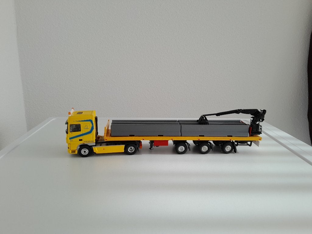 Daf 95 xf Berg Transport met trailer kraan en lading ., Hobby en Vrije tijd, Verzenden, Nieuw, Bus of Vrachtwagen, Tekno