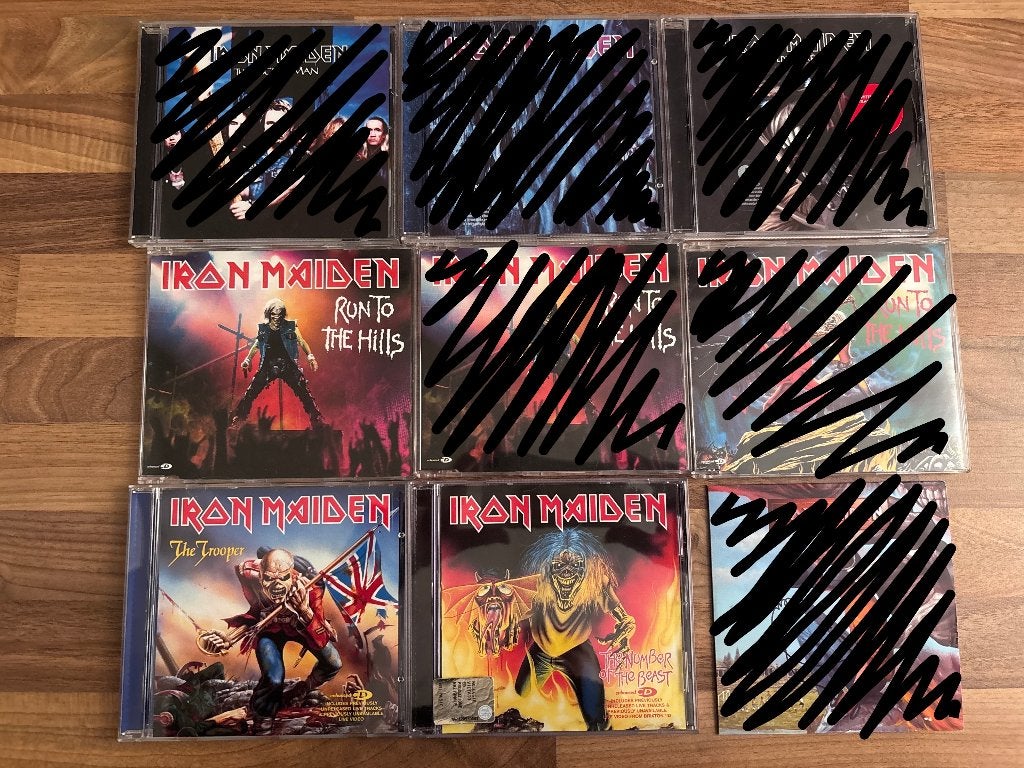 Iron Maiden CD Singles (10 stuks) vanaf 9,-, Ophalen of Verzenden, Zo goed als nieuw, Rock en Metal