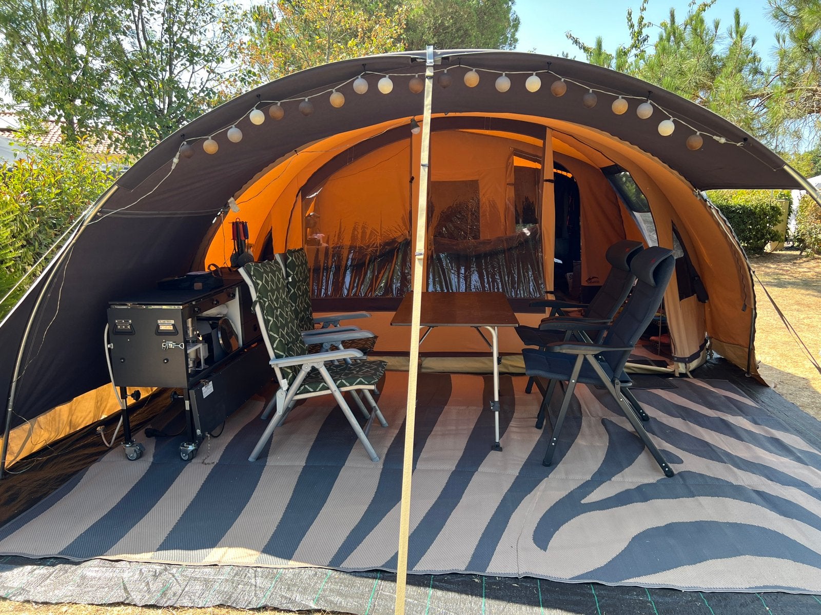 Cabanon Malawi 2.0 Royale DeLuxe (incl keuken) 2024, Caravans en Kamperen, Vouwwagens, Ophalen, Beige, Cabanon, Aanwezig