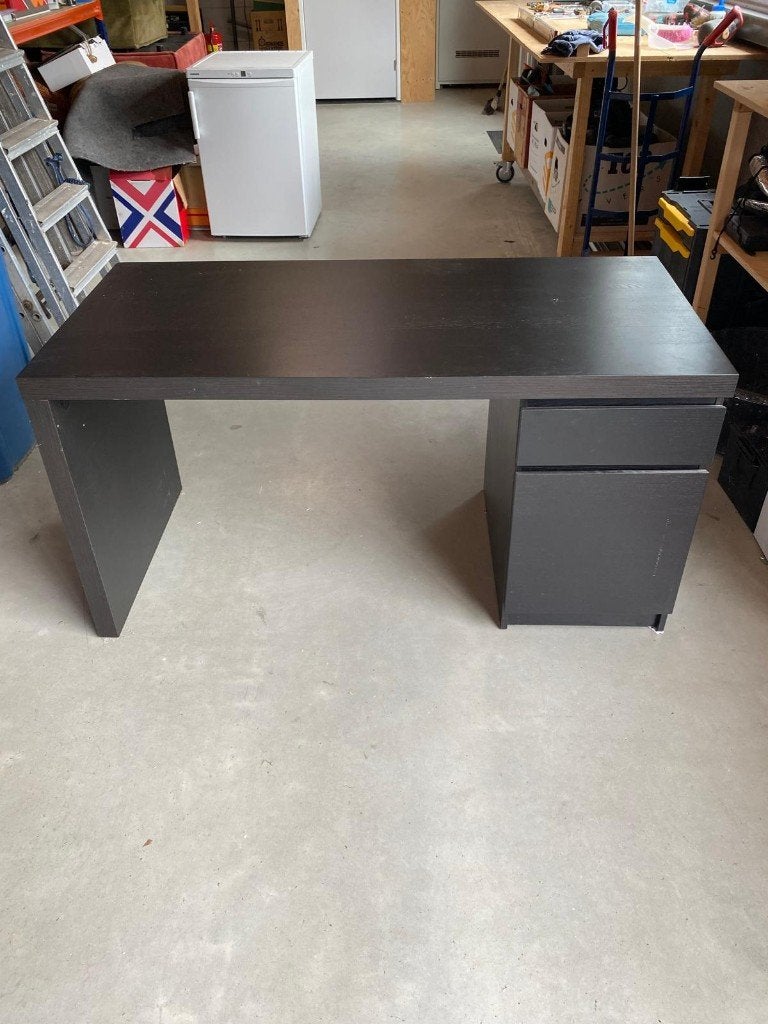 Ikea Bureau, Ophalen, Zwart, Gebruikt, 65 cm
