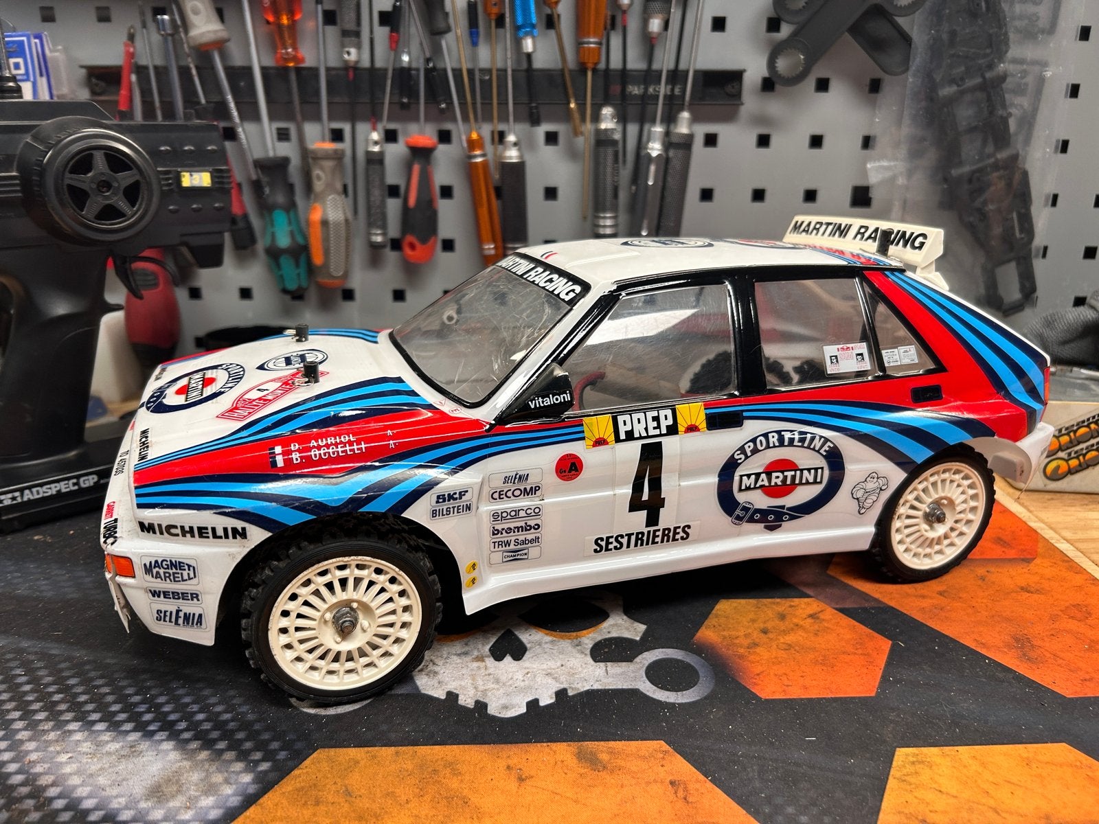 Vintage Tamiya TT01 RTR met zender, accu en oplader, Elektro, Gebruikt, Ophalen of Verzenden, Schaal 1:10