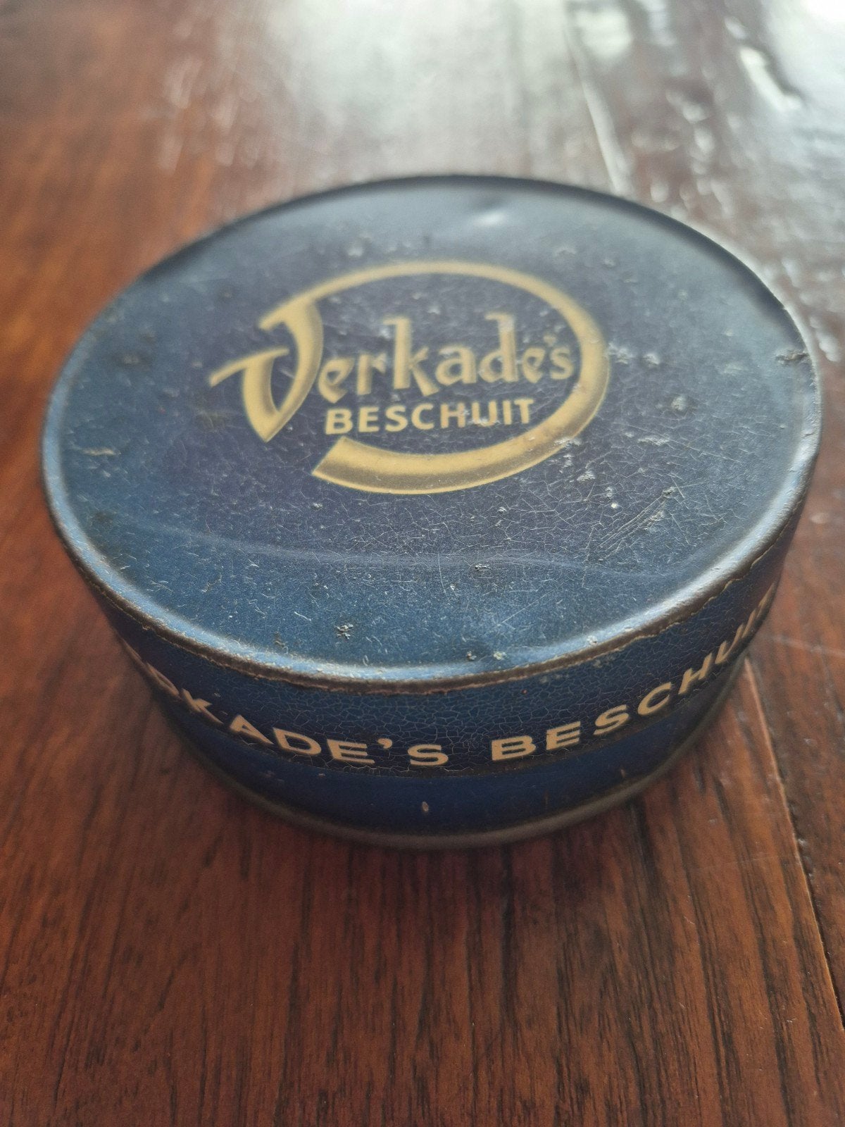Vintage Verkade's Beschuit blik - Zaandam Proefmonster, Verzamelen, Blikken, Ophalen of Verzenden, Gebruikt, Beschuit, Verkade