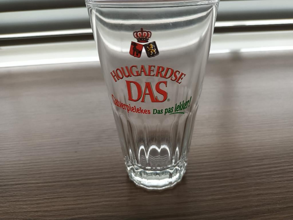 Bierglas Hougaerdse Das Gatverpielekes Das pas lekker!, Verzamelen, Biermerken, Ophalen of Verzenden, Zo goed als nieuw, Glas of Glazen