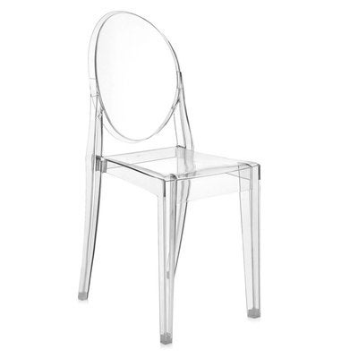 6 Kartell Louis Ghost stoelen Philippe Starck kunststof, Ophalen, Kunststof, Gebruikt, Modetn