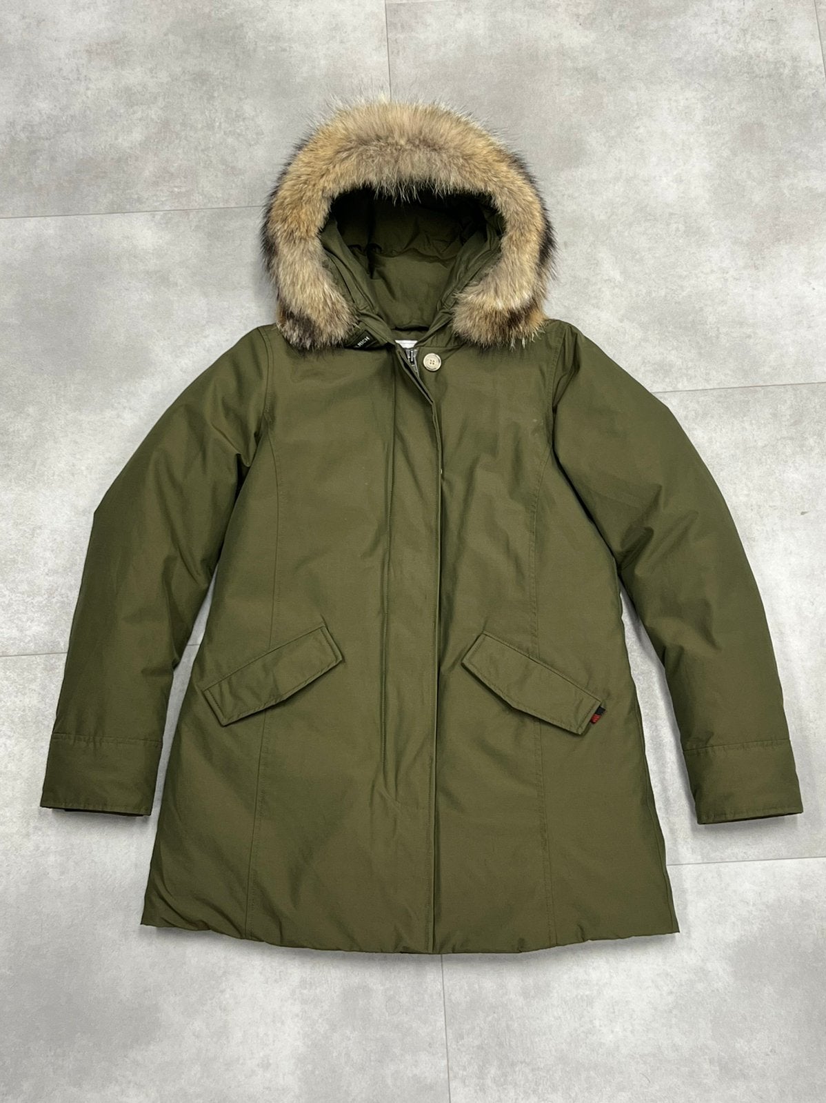 Woolrich Parka Jas Dames - Maat L, Ophalen of Verzenden, Zo goed als nieuw, Maat 42/44 (L), Groen