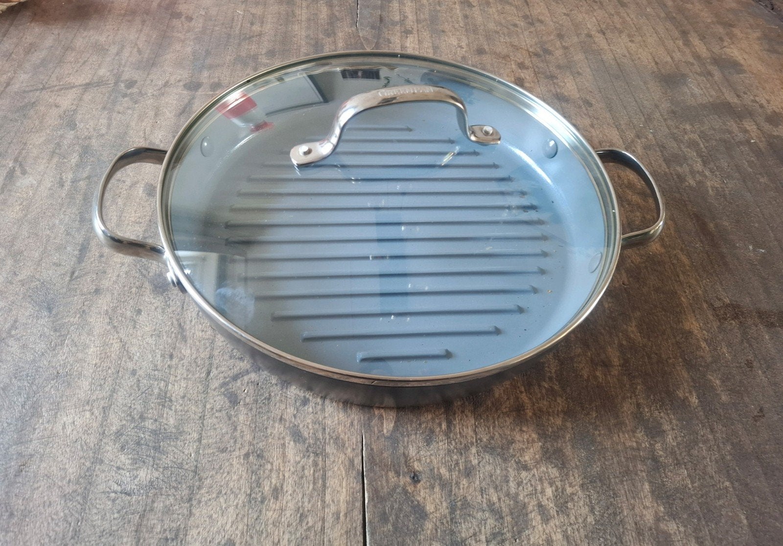 Grillpan met deksel van GreenPan, Ophalen of Verzenden