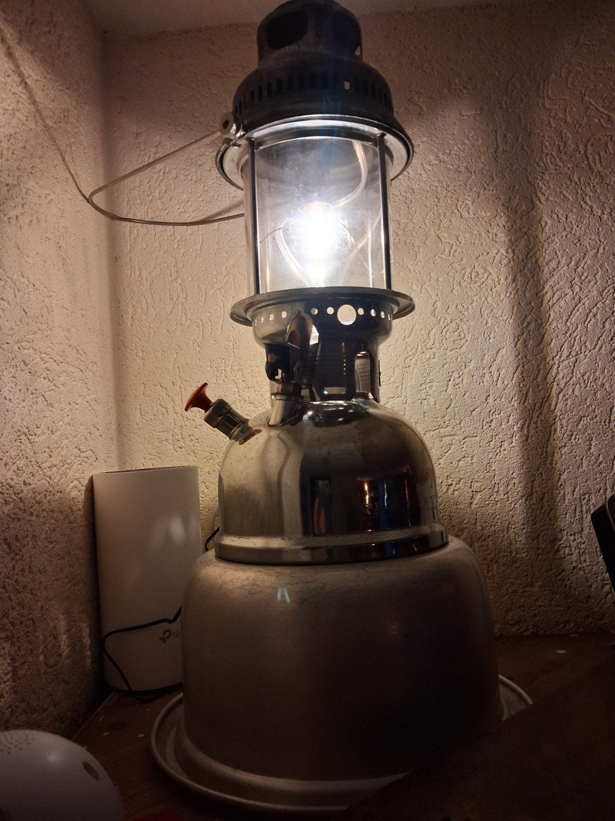 geelektrificeerd Petroleumlamp, Ophalen of Verzenden