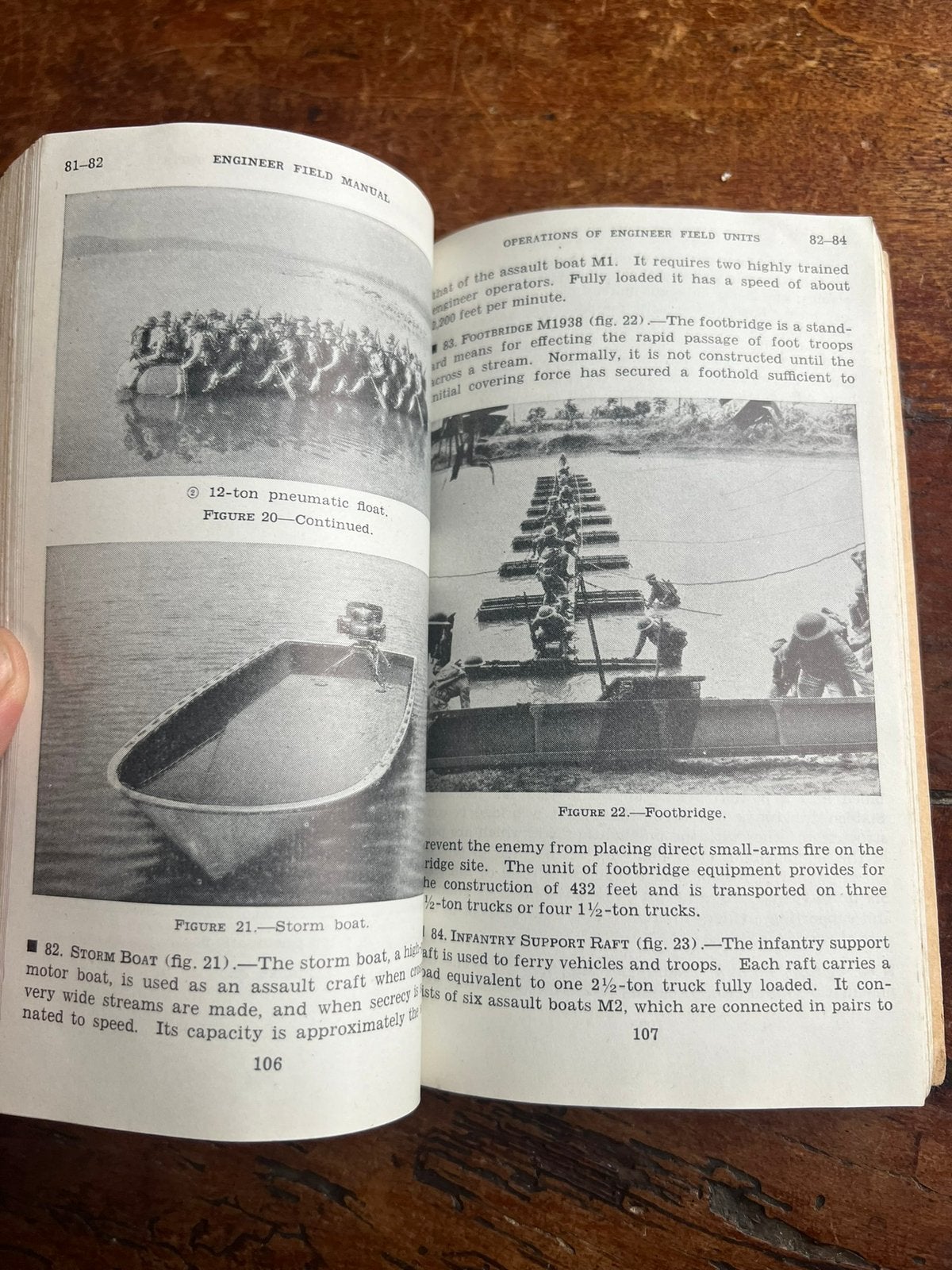 WO2 Amerikaans voorschrift Combat Engineer Genie Boten '43, Amerika, Verzenden, Boek of Tijdschrift