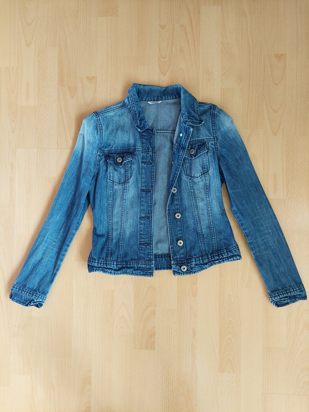Hema spijkerjasje maat S, Kleding | Dames, Jassen | Zomer, Blauw, Ophalen of Verzenden, Zo goed als nieuw, Maat 36 (S)
