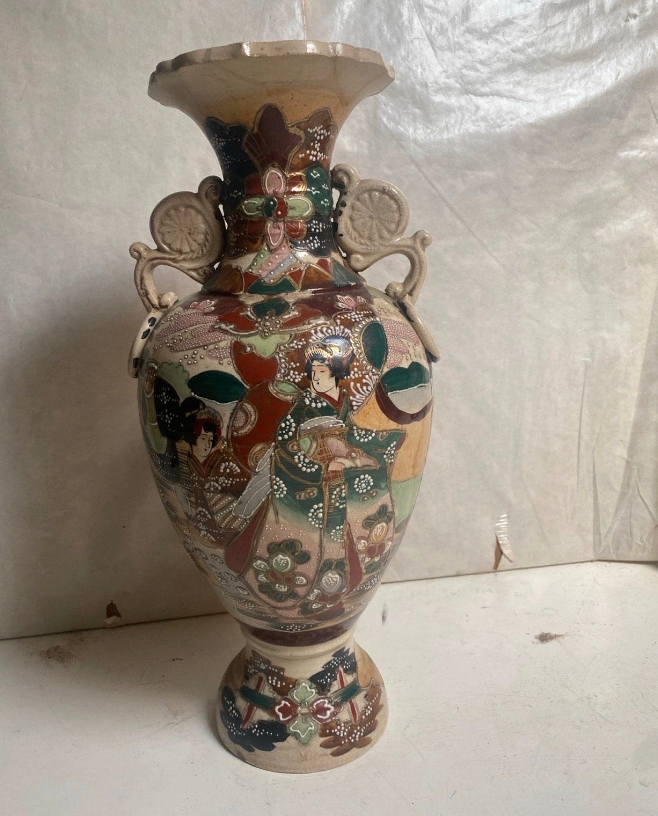 Japanse Satsuma-vaas uit de Meiji-periode (1868–1912), Antiek en Kunst, Ophalen