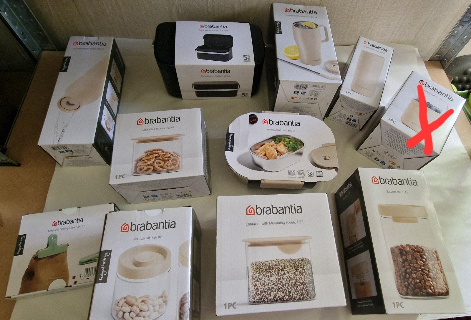 Ah brabantia voorraadpot voorraad potten bekers bakjes, Huis en Inrichting, Ophalen of Verzenden, Nieuw, Glas, Brabantia