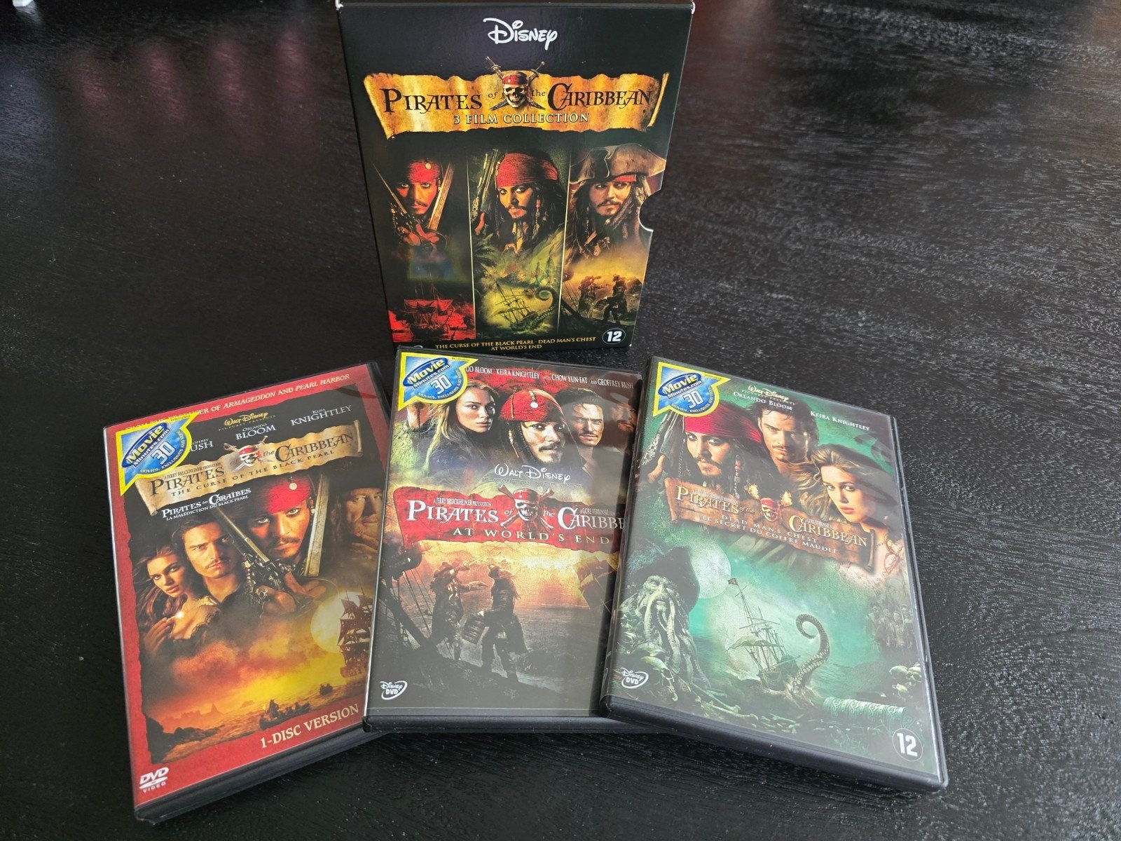 Pirates of the Caribbean DVD Boxset (3 films), Cd's en Dvd's, Vanaf 12 jaar, Ophalen of Verzenden, Zo goed als nieuw, Boxset