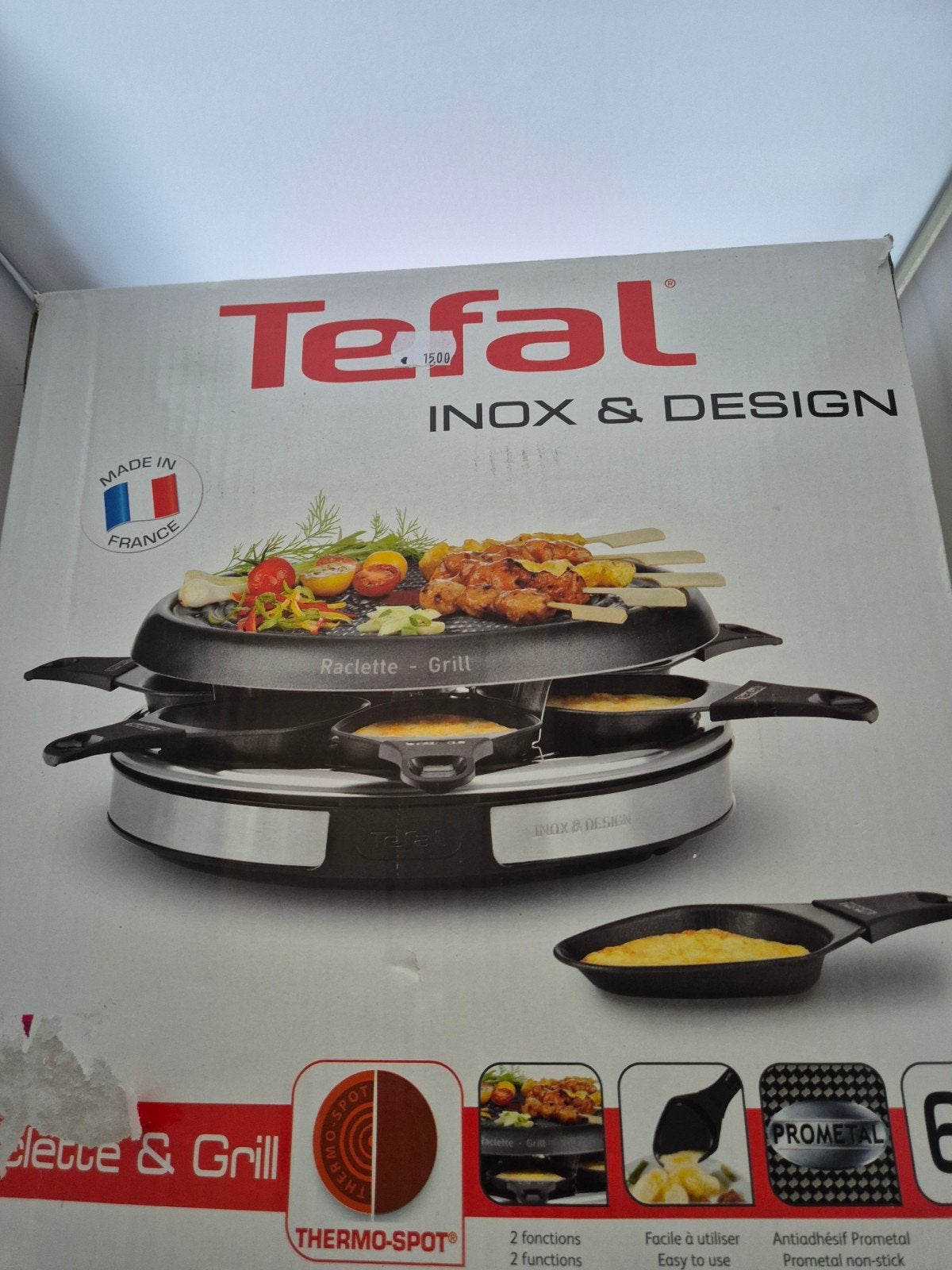 Tefal Inox & Design Raclette-Grill - Nieuw in doos, Ophalen of Verzenden, Nieuw, Tafelgrill