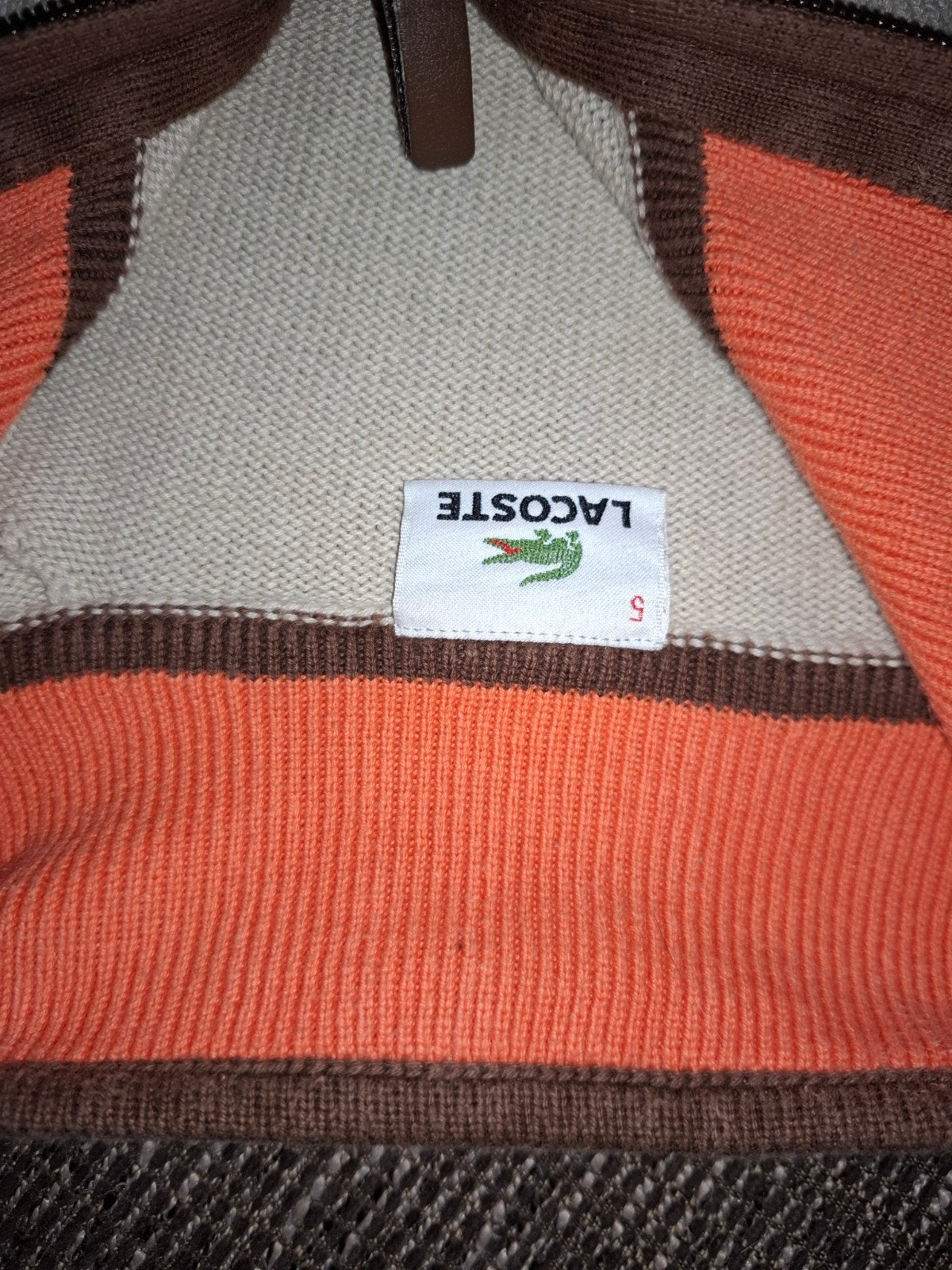 Lacoste Overhemd en Trui - Beige, Bruin, Grijs, Oranje, Ophalen, Gedragen, Lacoste