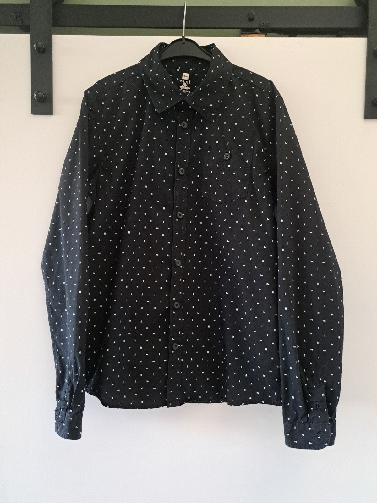 Z.g.a.n. Overhemd/blouse mt. 158/164 jongens HEMA, Overhemd of Blouse, Ophalen of Verzenden, Zo goed als nieuw, Hema