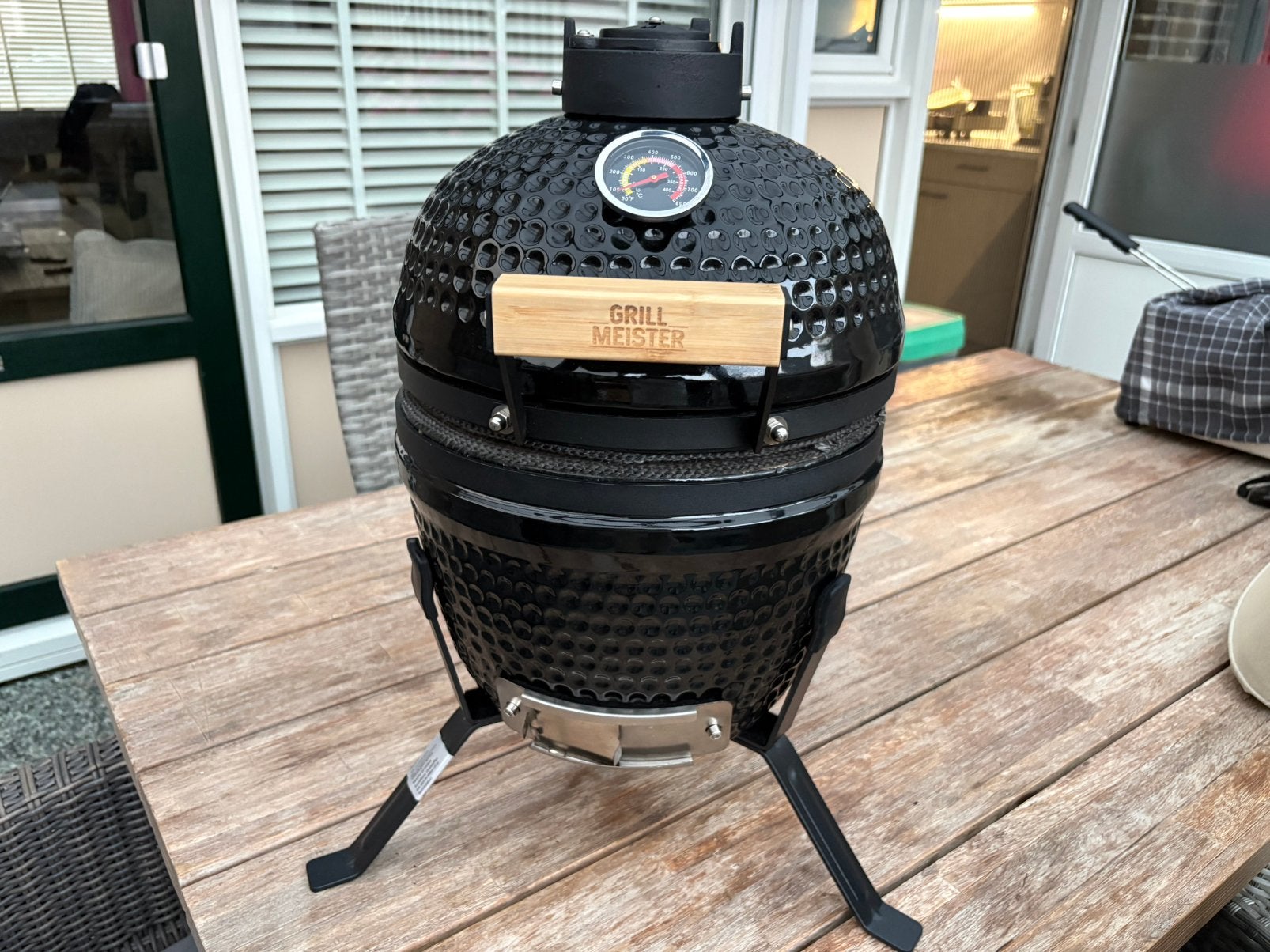 Grill Meister Kamado Small 13inch Barbecue BBQ ZGAN !, Tuin en Terras, Houtskoolbarbecues, Ophalen, Zo goed als nieuw
