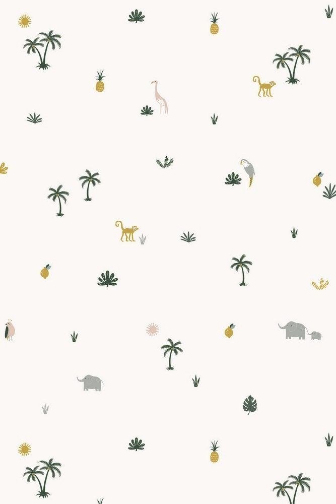 Kinderbehang Tropical Roommate, Info@roommate.dk, Tæbyvej 5 2610 Rødovre, Roommate, Nieuw