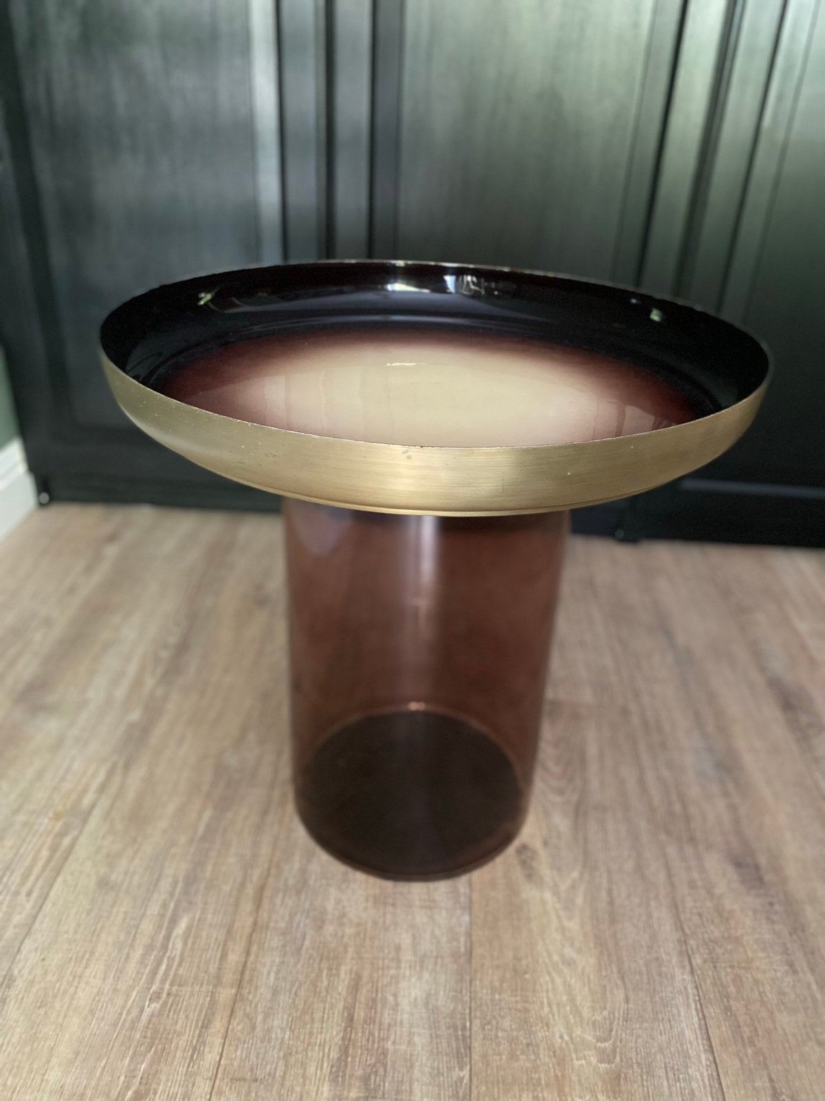 Stijlvolle bijzettafel van Intratuin, Ophalen, Minder dan 55 cm, Gebruikt, Rond
