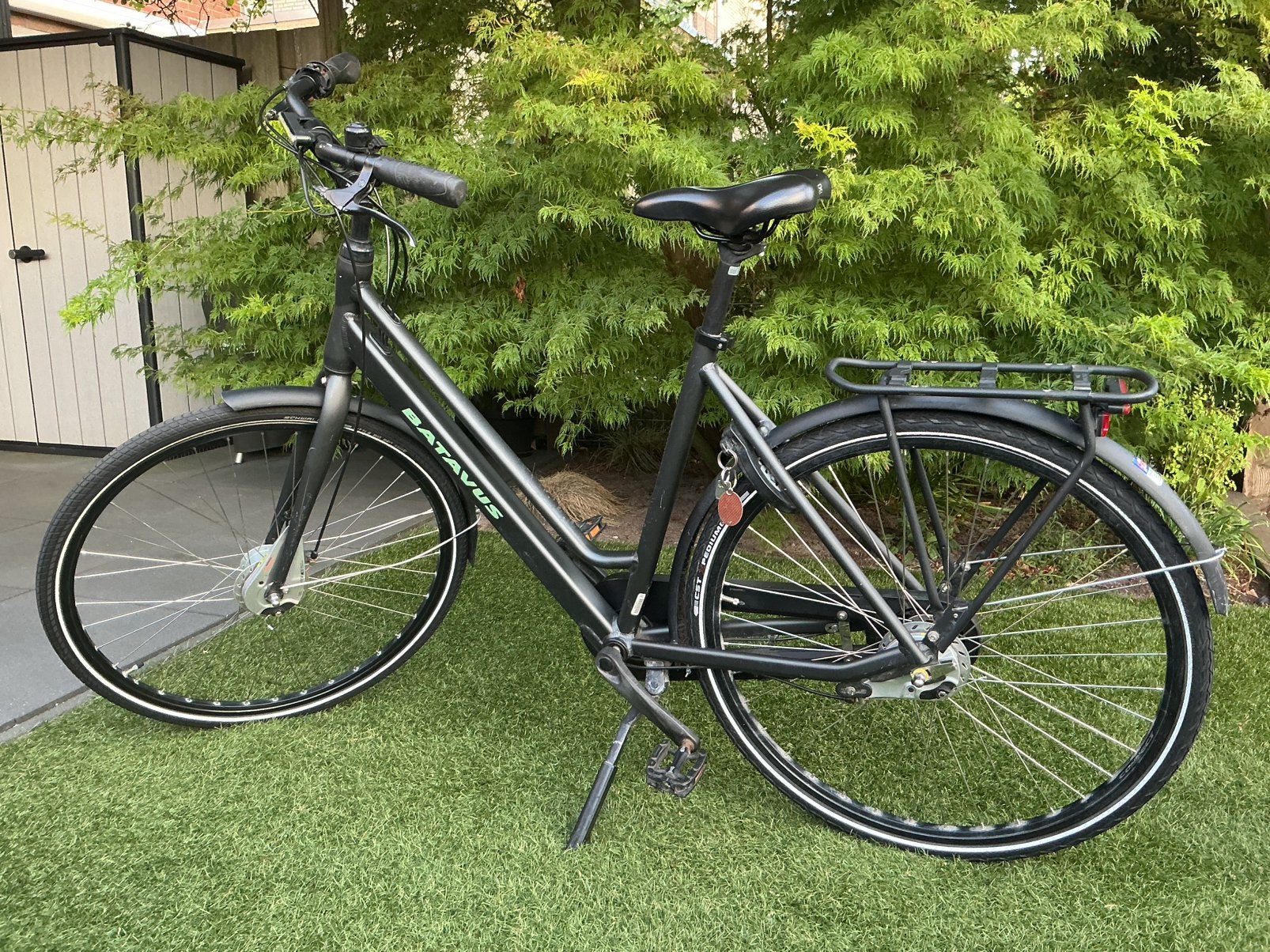 Batavus Fonk-3 in matzwart, framemaat 53, Ophalen, Versnellingen, Batavus, Trommelrem