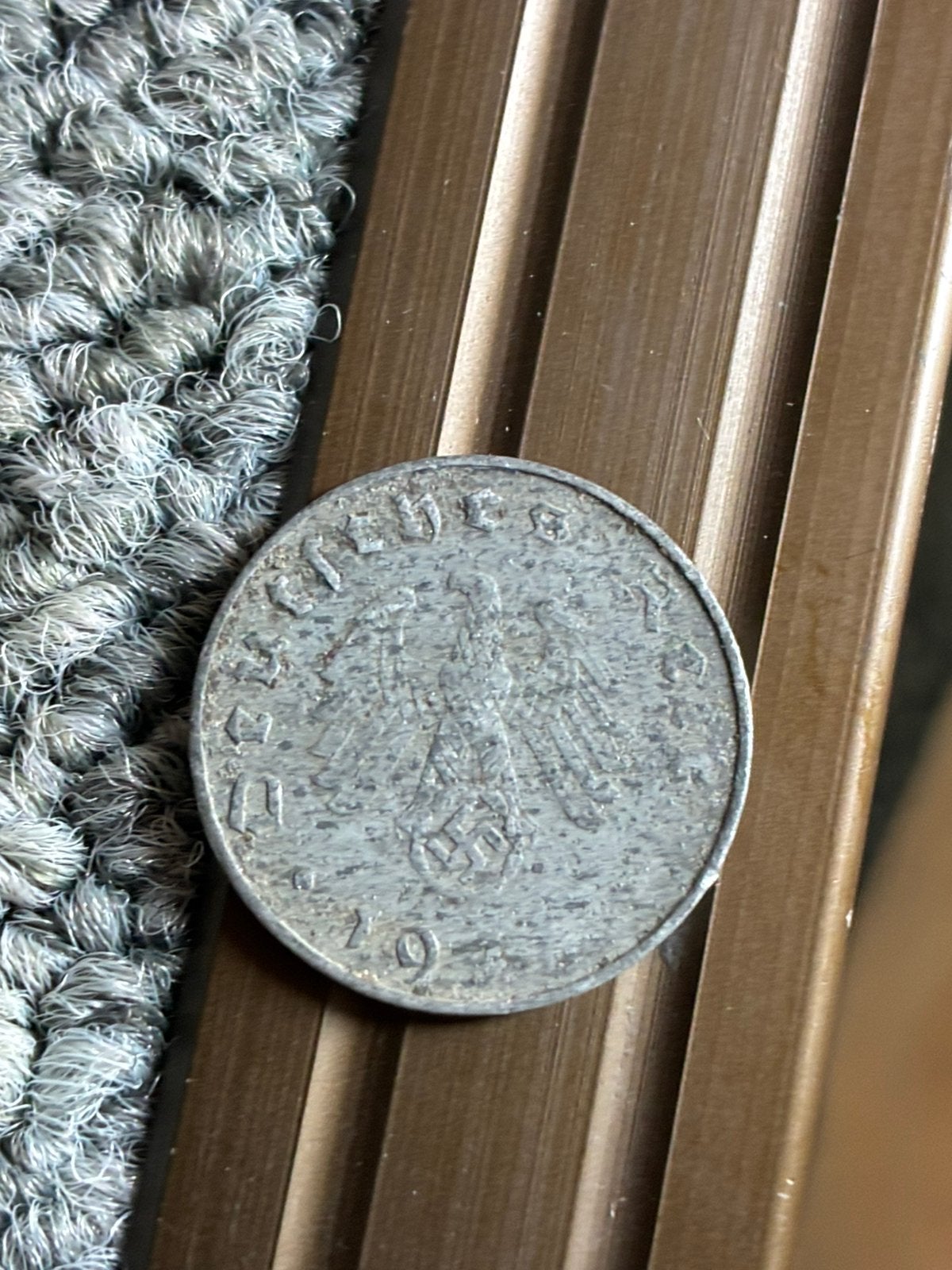 Duitsland 10 pf misslag ontbrekende cijfers 19??, Ophalen of Verzenden, Duitsland
