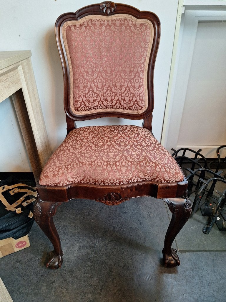 Antieke stoelen set met klauwpoten, Antiek en Kunst, Antiek | Meubels | Stoelen en Banken, Ophalen
