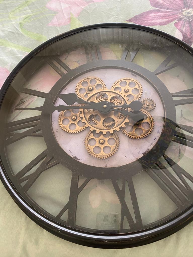 Wandklok diameter 50 cm, Huis en Inrichting, Woonaccessoires | Klokken, Ophalen, Wandklok